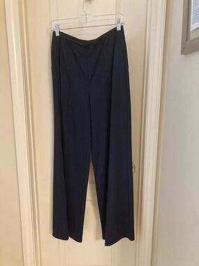 Wide Leg Navy Pants